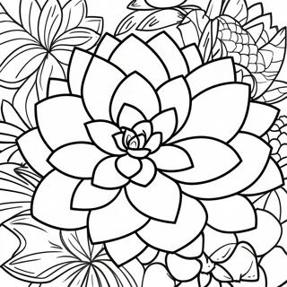 Page A Colorier Plante Succulente 3629-2948