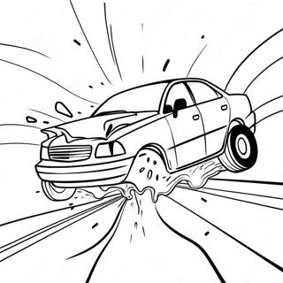 Page A Colorier Daccident De Voiture Excitant 36334-30303