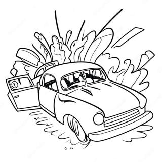 Page A Colorier Daccident De Voiture Excitant 36334-30304