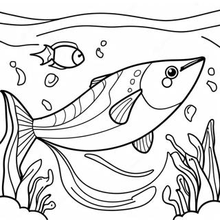 Poisson-Sabre Pages À Colorier