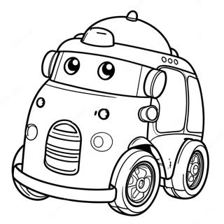 Robocar Poli Pages À Colorier