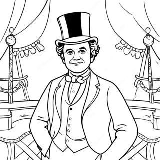 Page A Colorier Pt Barnum En Costume Colore 36465-30403