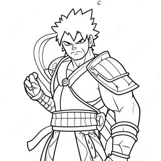 Page A Colorier Kirishima En Costume De Heros 36475-30389