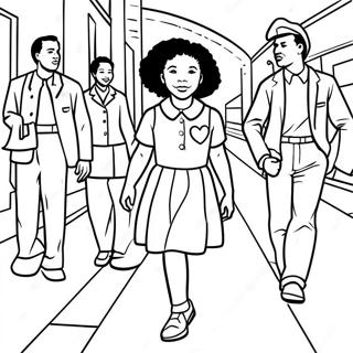 Page A Colorier Du Moment Courageux De Ruby Bridges 36485-30397