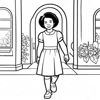 Page A Colorier Du Moment Courageux De Ruby Bridges 36485-30398