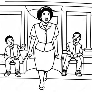 Page A Colorier Du Moment Courageux De Ruby Bridges 36485-30400