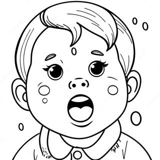 Page A Colorier De Bebe Qui Pleure Avec Des Larmes 3650-2965