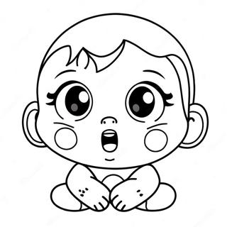 Page A Colorier De Bebe Qui Pleure Avec Des Larmes 3650-2967