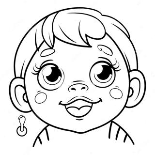 Page A Colorier De Bebe Qui Pleure Avec Des Larmes 3650-2968