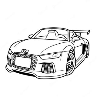 Page A Colorier De Voiture De Sport Audi 36545-30461