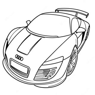 Page A Colorier De Voiture De Sport Audi 36545-30464