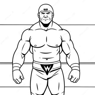 Page A Colorier Wwe A Lignes Epaisses 36704-30584