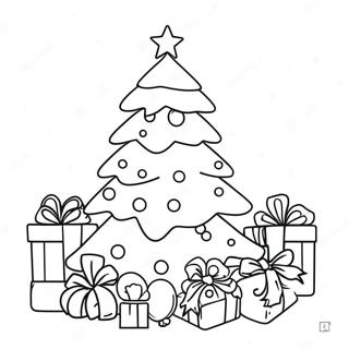 Page A Colorier Dun Sapin De Noel Festif 36746-30611