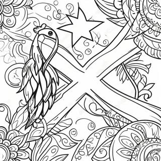 Page A Colorier Du Drapeau De La Jamaique 36755-30623