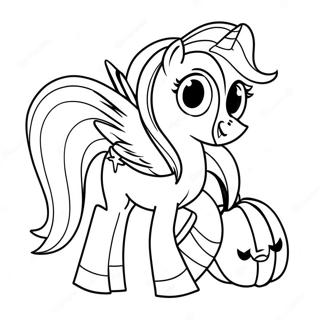 Mon Petit Poney Halloween Pages À Colorier