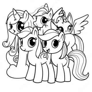 Page A Colorier Des Personnages My Little Pony Effrayants 36766-30639