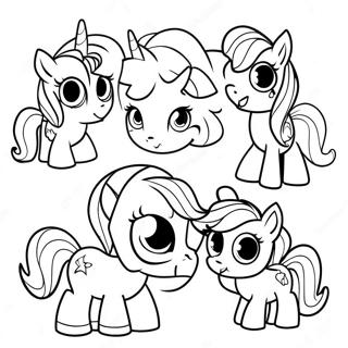 Page A Colorier Des Personnages My Little Pony Effrayants 36766-30640