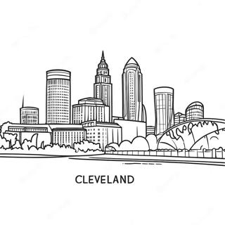 Page A Colorier De La Ligne Dhorizon De Cleveland 36796-30651