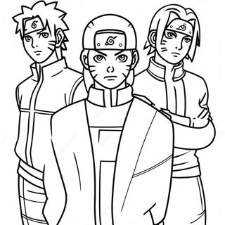 Page A Colorier Des Membres Dakatsuki De Naruto 36826-30682