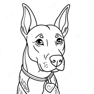 Page A Colorier De Doberman 36845-30694