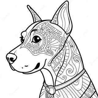 Page A Colorier De Doberman 36845-30696