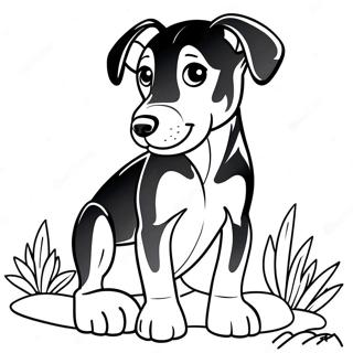 Page A Colorier Dun Chiot Doberman Joueur 36846-30690