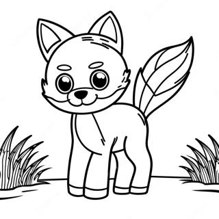 Renard Minecraft Pages À Colorier