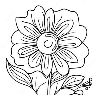 Page A Colorier Fleur Violette Vibrante 36906-30741