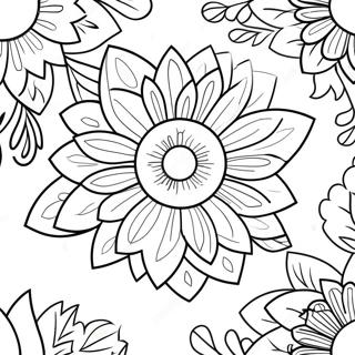 Page A Colorier Fleur Violette Vibrante 36906-30744