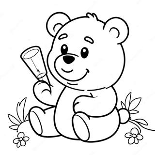 Page A Colorier De Lours En Peluche Stoner Chill 36936-30761