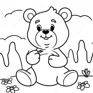 Page A Colorier De Lours En Peluche Stoner Chill 36936-30763