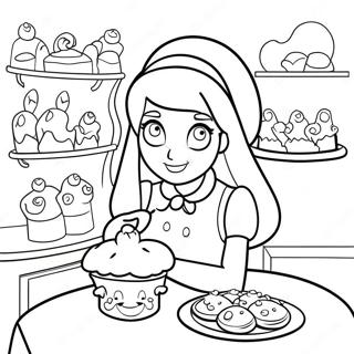 Page A Colorier De La Boulangerie Dalice Au Pays Des Merveilles 36945-30771