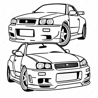 Page A Colorier De La Nissan Skyline R34 36965-30782