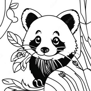 Page A Colorier De Panda Rouge 3699-3003