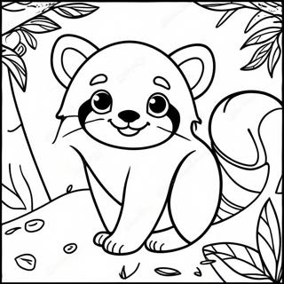 Page A Colorier De Panda Rouge 3699-3004