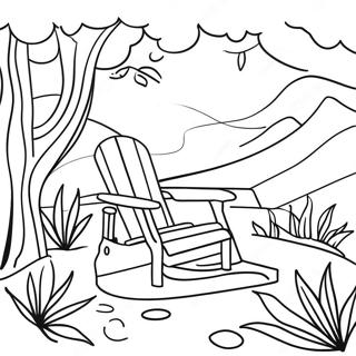 Page A Colorier De Scene Naturelle Relaxante Et Apaisante 37006-30821