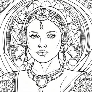 Page A Colorier De Padme En Tenue Royale 37056-30862