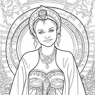 Page A Colorier De Padme En Tenue Royale 37056-30863