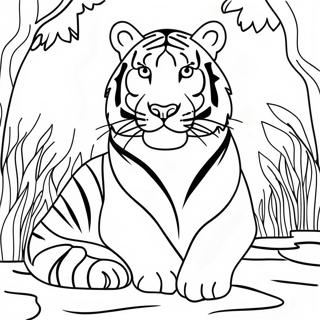 Page A Colorier De Tigre Blanc 37075-30871