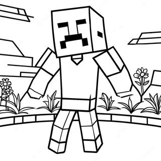 Page A Colorier De Villageois Minecraft 37085-30881