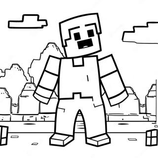 Page A Colorier De Villageois Minecraft 37085-30883