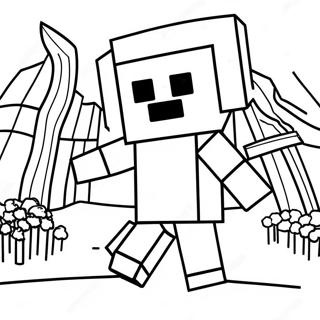 Page A Colorier De Villageois Minecraft 37085-30884