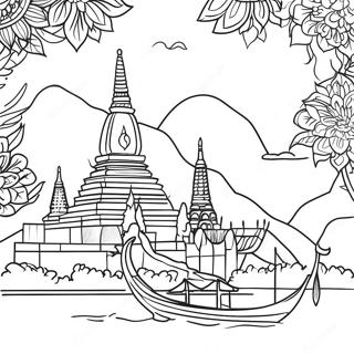 Page A Colorier De La Thailande 37095-30891