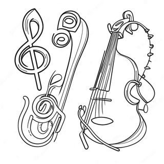 Page A Colorier Dinstrument De Musique 3709-3012