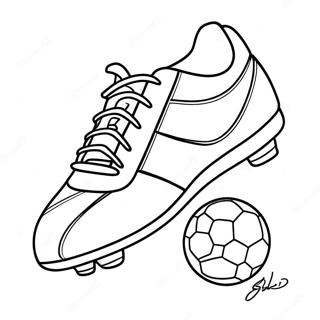 Page A Colorier De Chaussures De Football 37115-30907