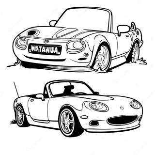 Miata Pages À Colorier