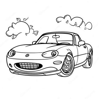 Page A Colorier De Voiture De Sport Miata 37125-30915