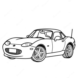 Page A Colorier De Voiture De Sport Miata 37125-30916