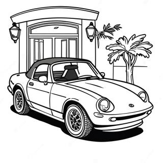 Page A Colorier De La Miata Classique Decapotable 37126-30918