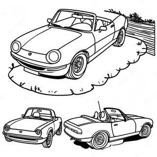 Page A Colorier De La Miata Classique Decapotable 37126-30920